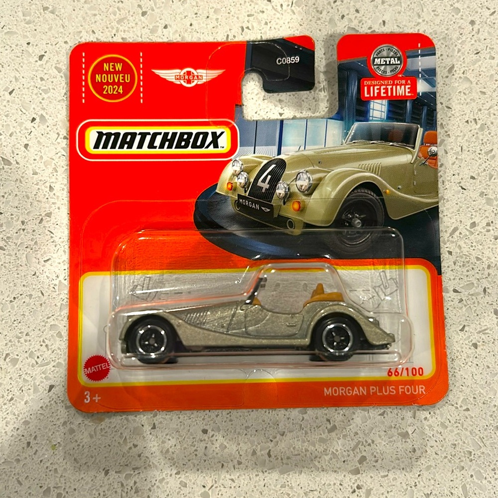 New in Box Morgan Plus Four 4 Sports Car Matchbox New 2024 Model